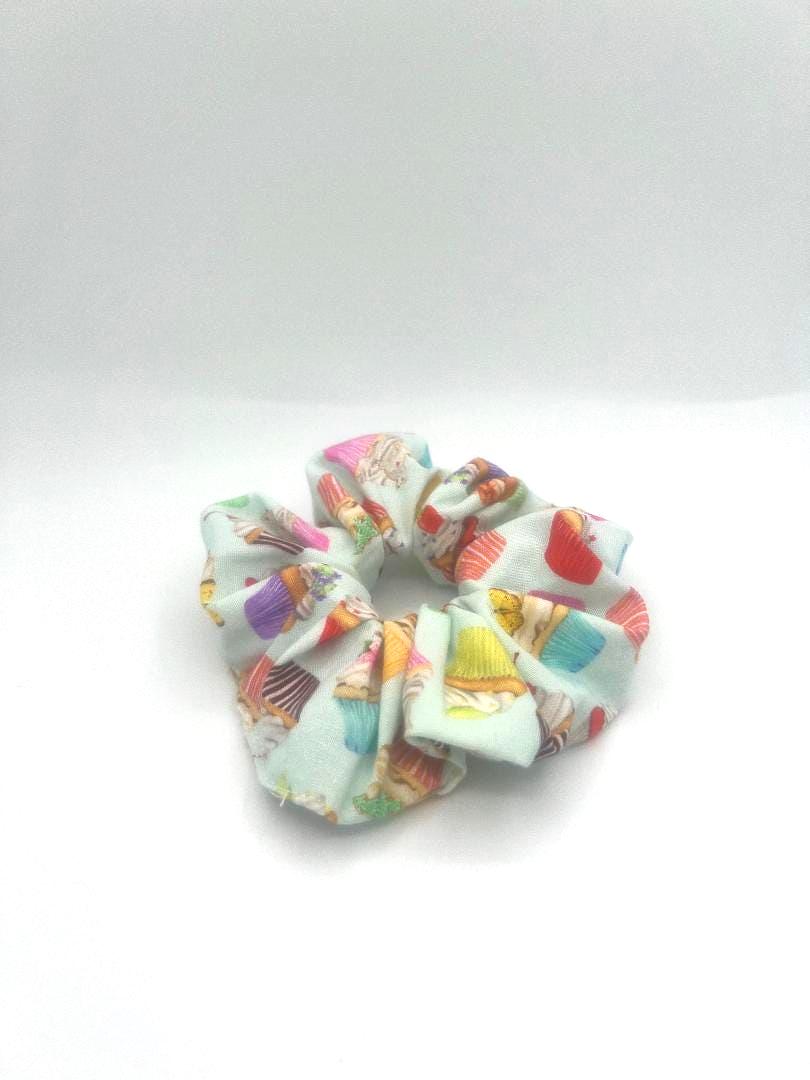 Cupcake Scrunchie: Pastel Hair Tie